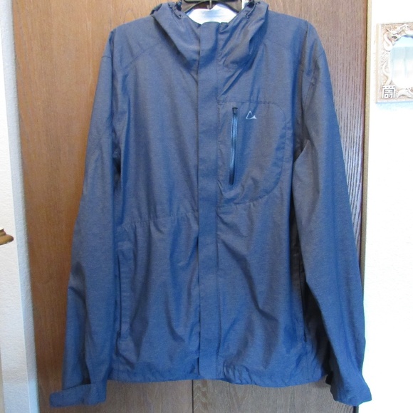 Paradox Other - Paradox Hooded Navy Blue Waterproof Jacket Sz L